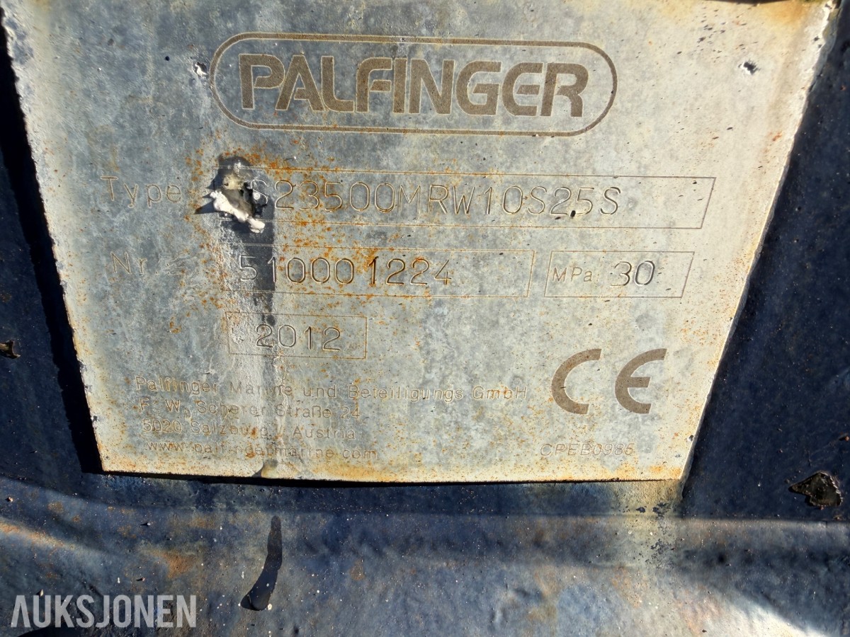 2012 Palfinger kran med vinsj