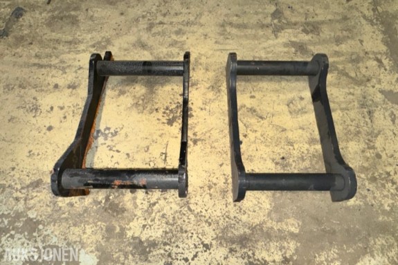 2 stk brukte sveisegrinder / redskapsfester for gravemaskin - S60 feste