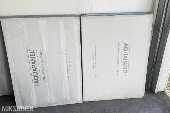 19 stk Knauf Aquapanel Cement Board Outdoor - Sementplater - CE-merket