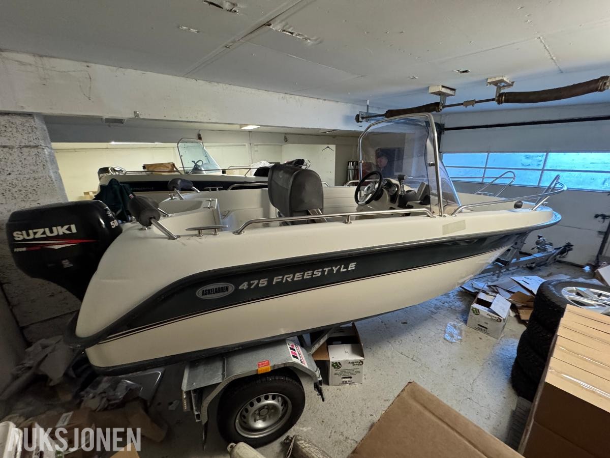 2010 Askeladden 475 Freestyle med Suzuki motor og henger 