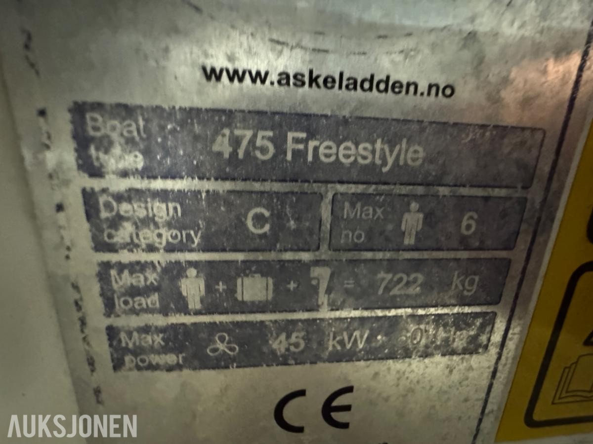 2010 Askeladden 475 Freestyle med Suzuki motor og henger 
