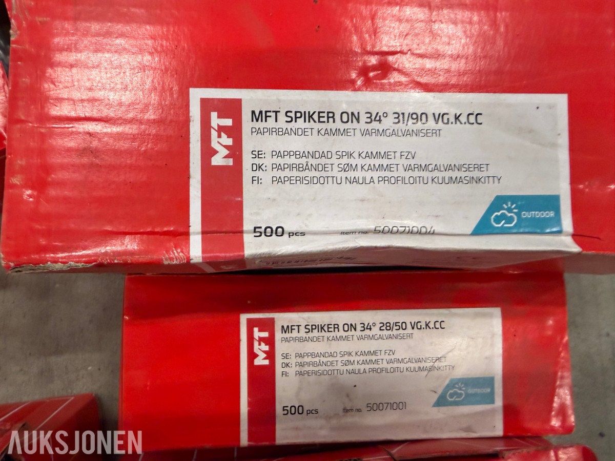 Diverse byggnings utstyr 220 v varmematte spiker mm