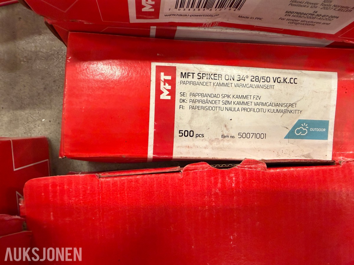 Diverse byggnings utstyr 220 v varmematte spiker mm