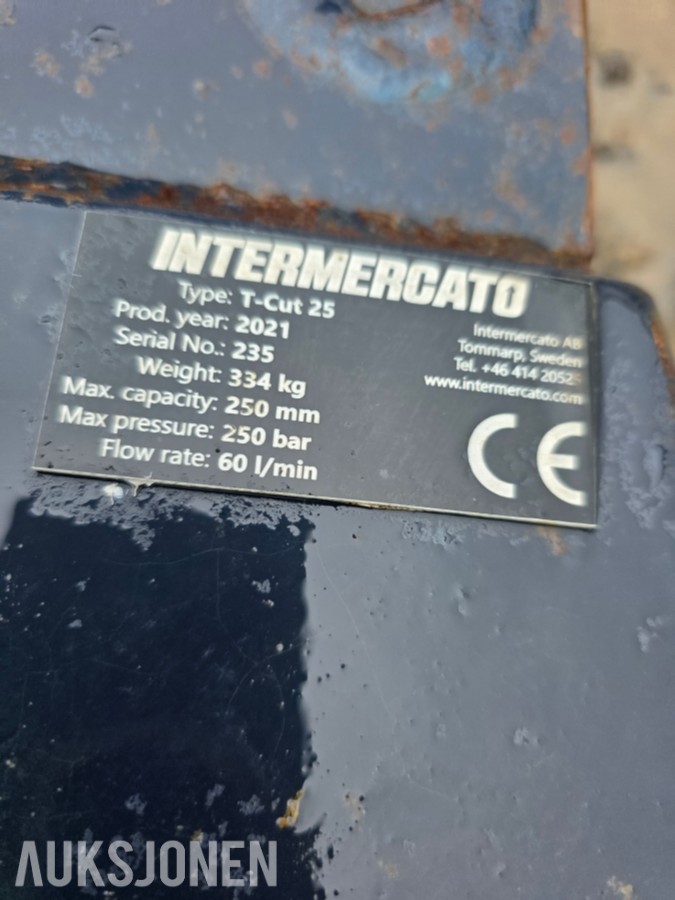 2021 Intermercato T-Cut 25 hydraulisk klippegrip