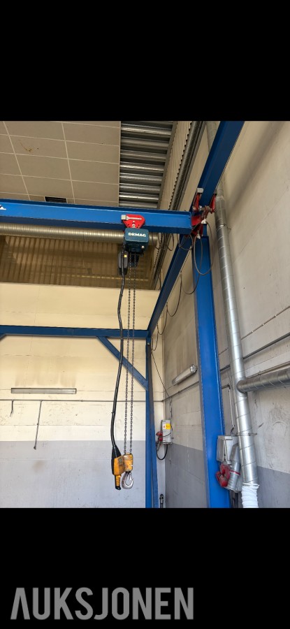 Demag traverskran med DKUN 5-500 K V1 F4 kjettingtalje