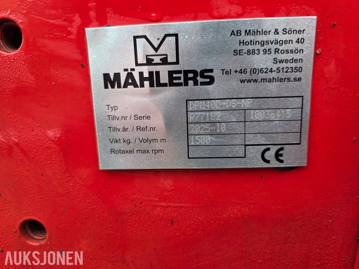 2025 MÄHLERS DP400-E5-12 snøplog