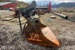 Gjerstad hydraulisk planlerigsskuff - S70 Feste
