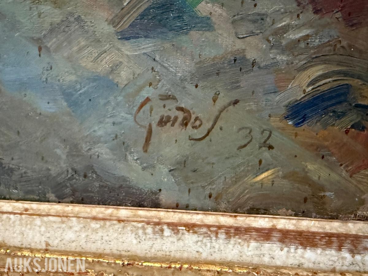 Kunst Maleri,  Guido Schjølberg - Ingen minstepris