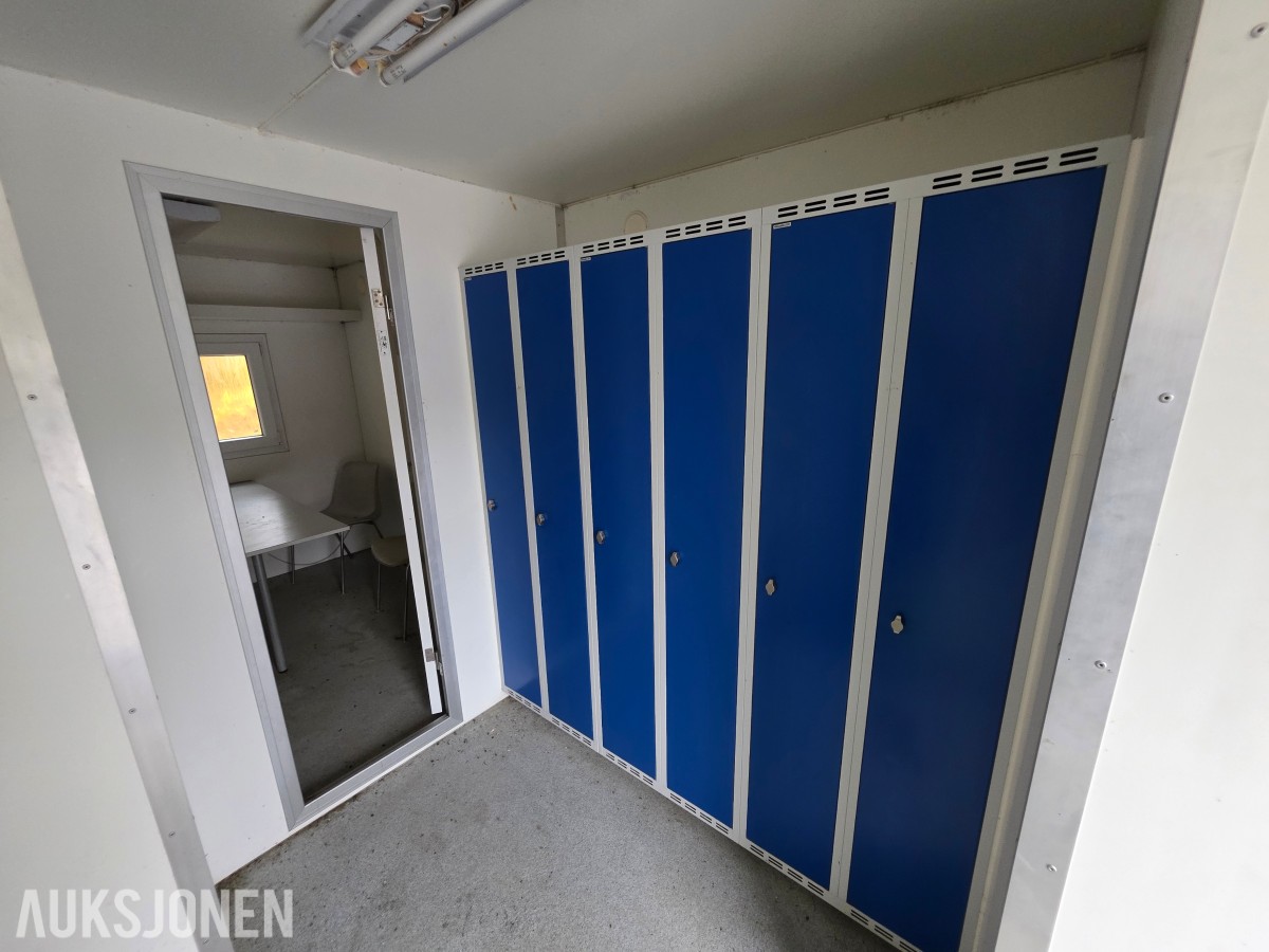 Arnpro Mannskapsbrakke skifthenger- garderobe- toalett- oppholdsrom