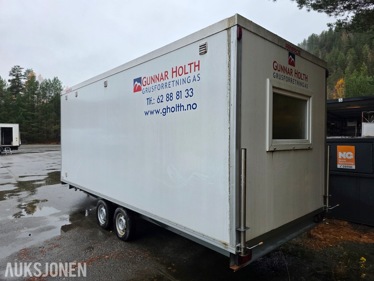 Arnpro Mannskapsbrakke skifthenger- garderobe- toalett- oppholdsrom