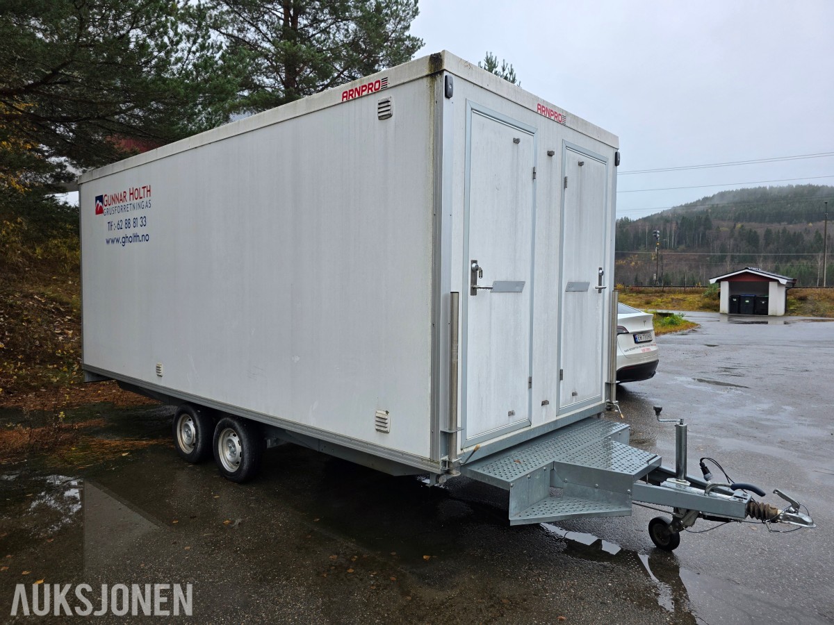 Arnpro Mannskapsbrakke skifthenger- garderobe- toalett- oppholdsrom