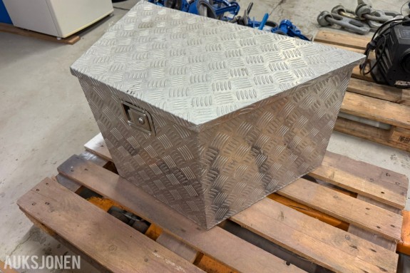 Aluminium verktøy /oppbevaringskasse 85 x 50 x 50 cm – gassdemper og lås