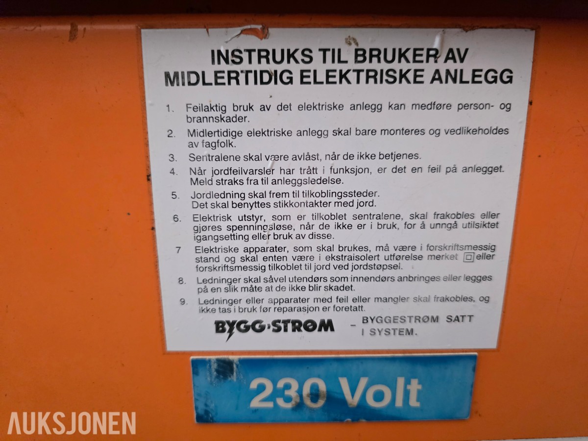 Strømskap 63 A-230 V