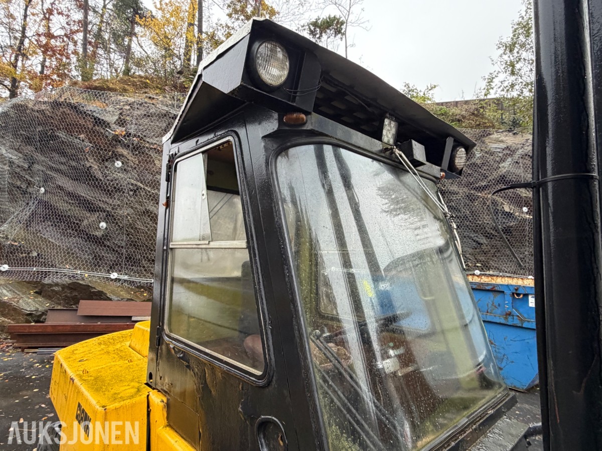 1982 Clark C500-Y35D Gaffeltruck, hydr gaffelspredning, tilt