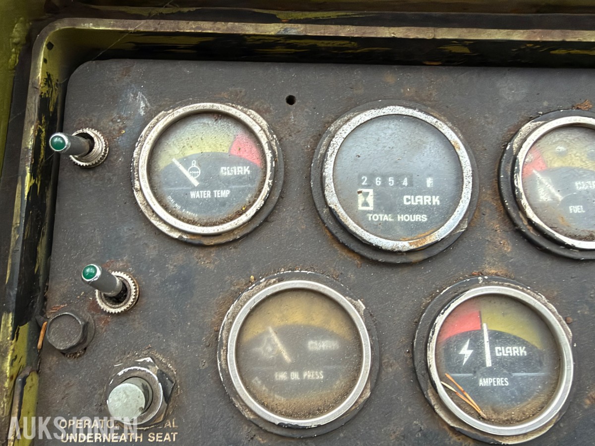 1982 Clark C500-Y35D Gaffeltruck, hydr gaffelspredning, tilt