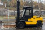 1982 Clark C500-Y35D Gaffeltruck, hydr gaffelspredning, tilt