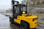 1982 Clark C500-Y35D Gaffeltruck, hydr gaffelspredning, tilt
