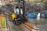 1982 Clark C500-Y35D Gaffeltruck, hydr gaffelspredning, tilt