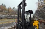 1982 Clark C500-Y35D Gaffeltruck, hydr gaffelspredning, tilt