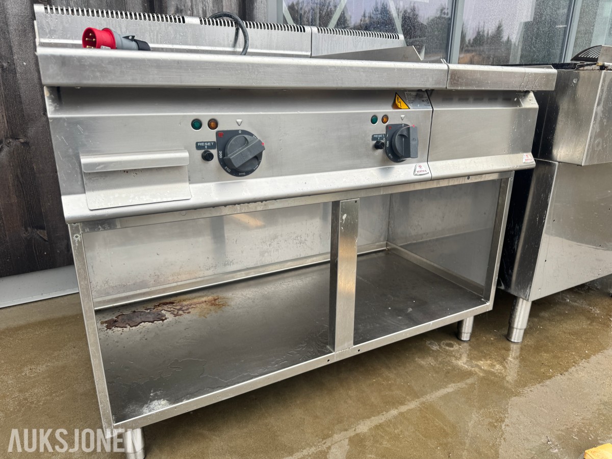 Berto`s 9,6 kW flatgrill stekeplate 400 Volt