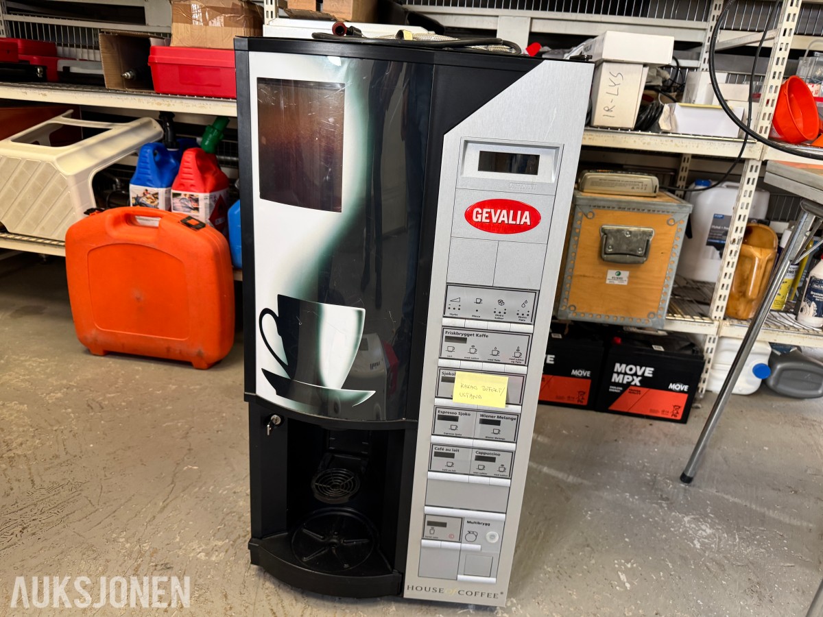 Gevalia kaffemaskin 230 v med vanntilkobling