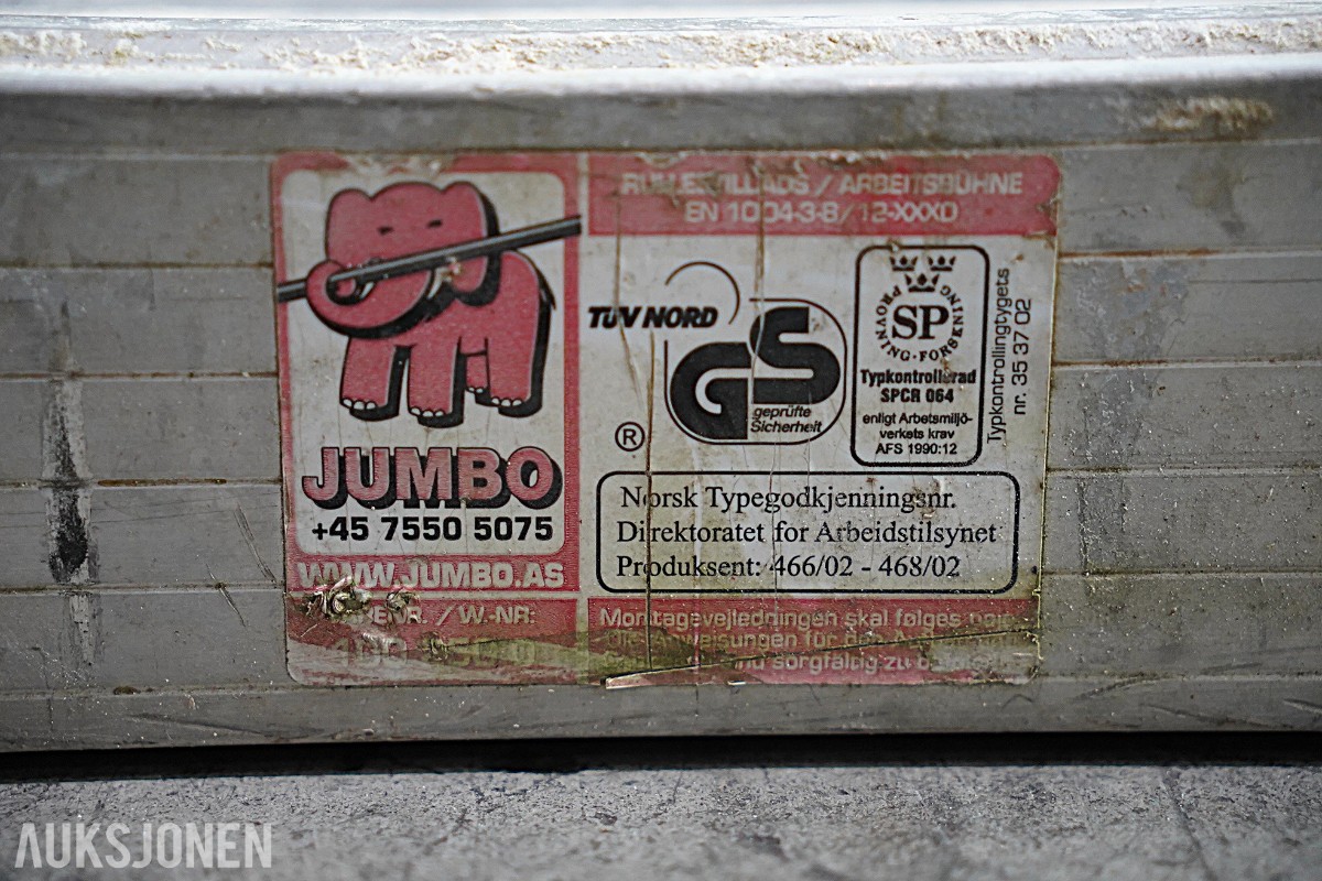 Jumbo aluminiumsstillas og Combisafe kantsikringskomponenter