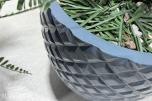 2 store kunstige palmeplanter i dekorative krukker