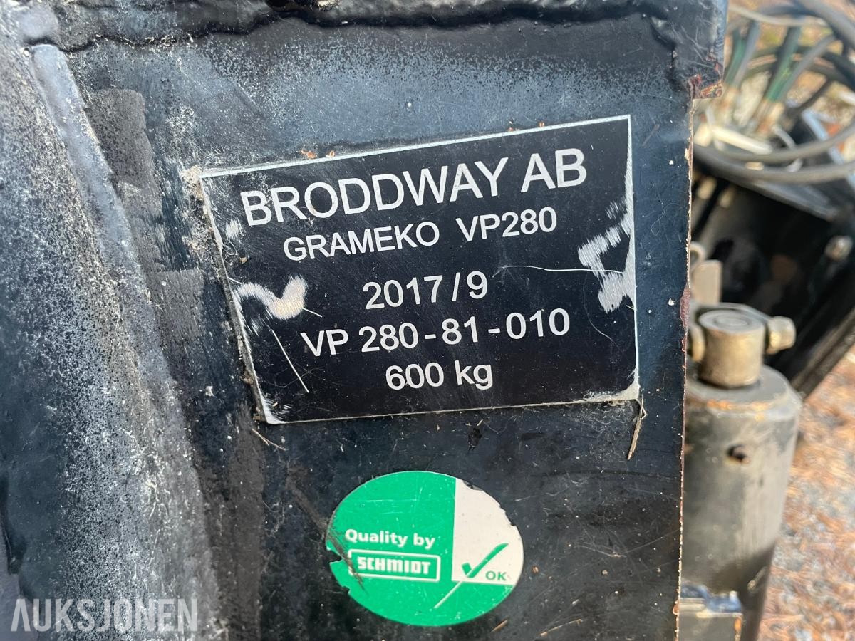 2017 Gradmeko VP280 Vikeplog/Brøyteskjær 