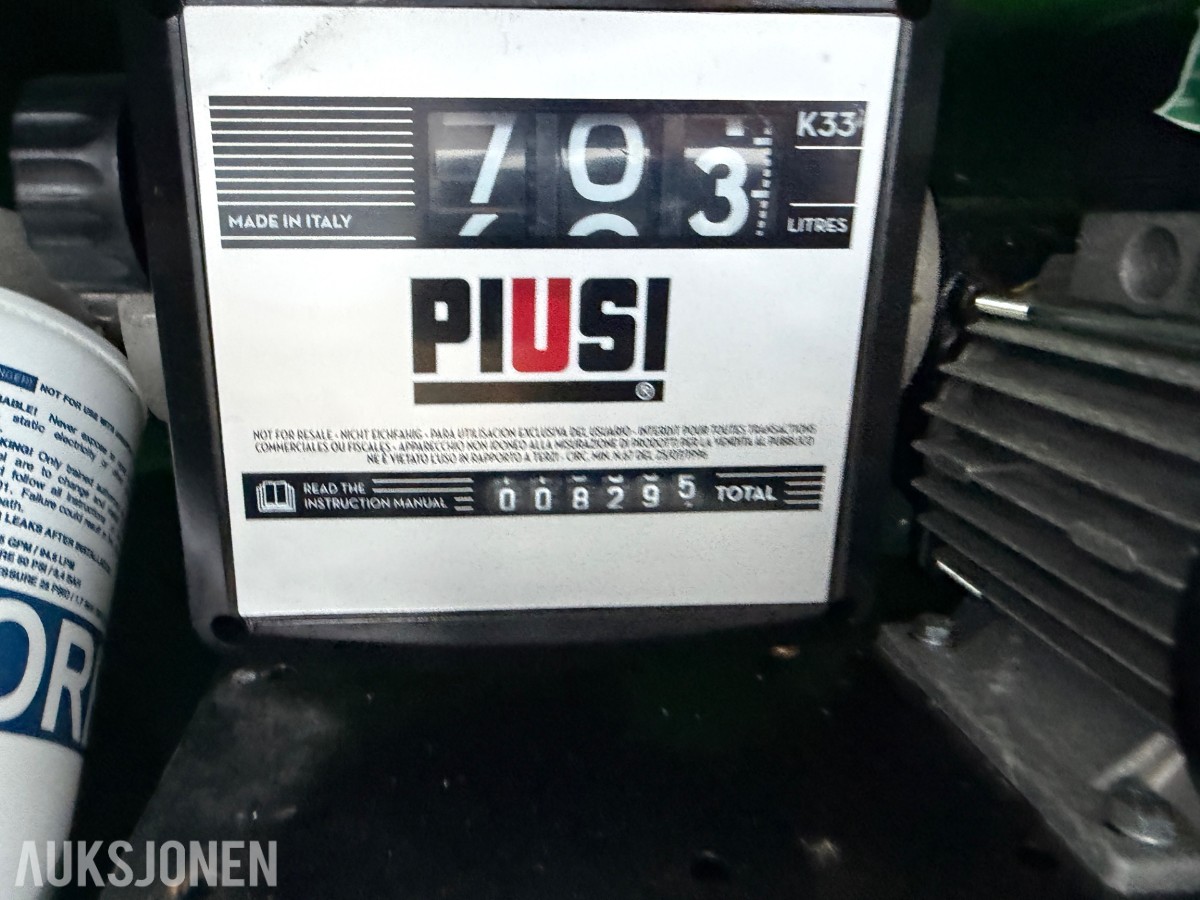 Dieseltank carbery 2500v med pumpe og telleverk 