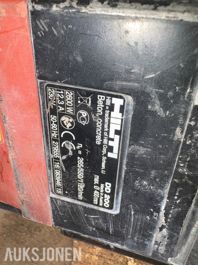 Hilti DD 200 kjernebormaskin med borstativ
