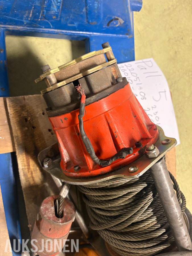 Elektrisk vinsj GG56-500 500 kg med 49 m wire