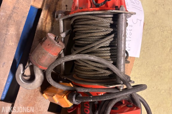 Elektrisk vinsj GG56-500 500 kg med 49 m wire