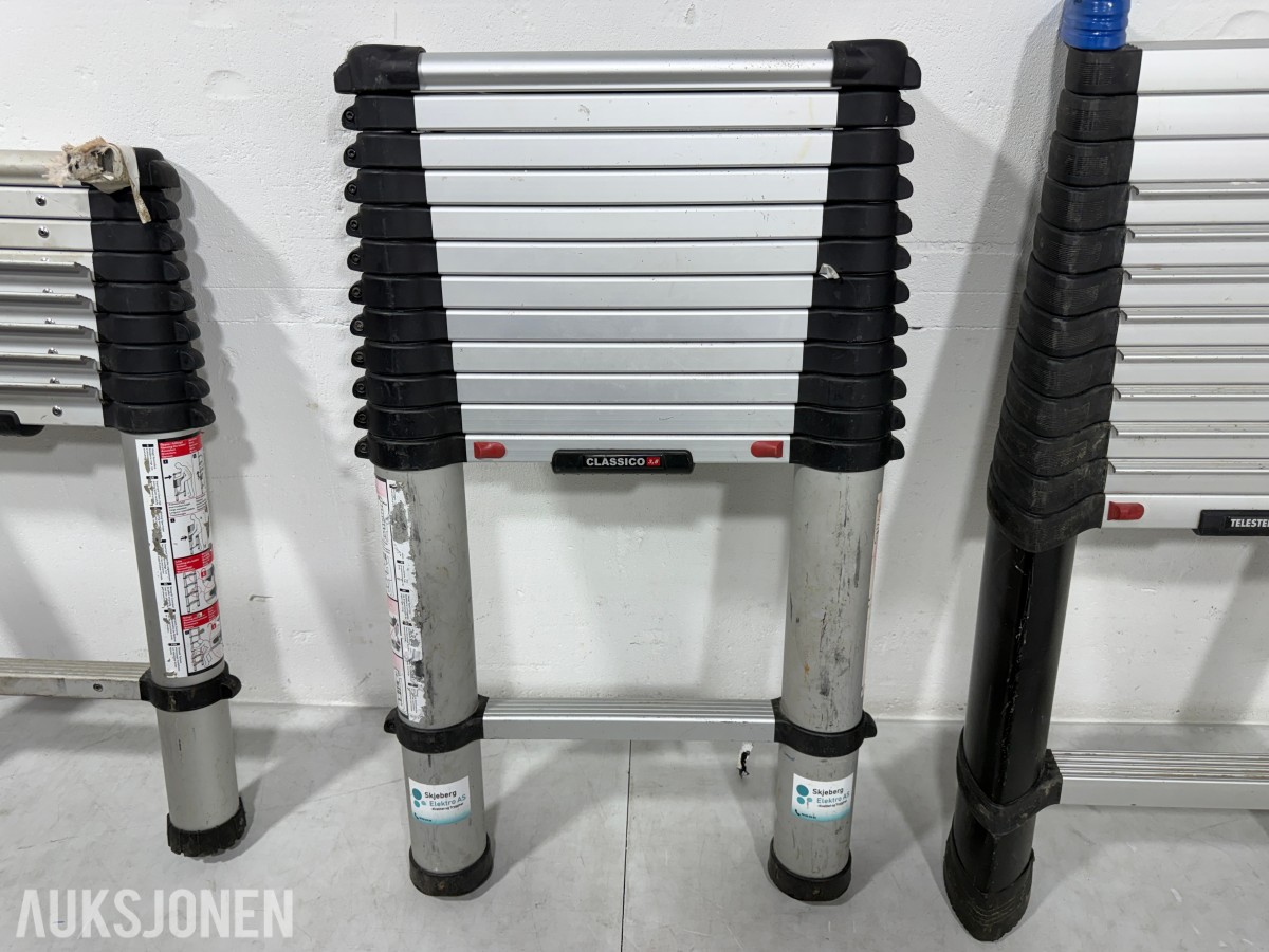 3 stk Telesteps teleskopstiger Classico 3.0 / Classico 3.8 / Prime 4.1
