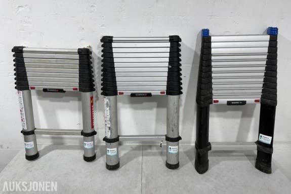 3 stk Telesteps teleskopstiger Classico 3.0 / Classico 3.8 / Prime 4.1