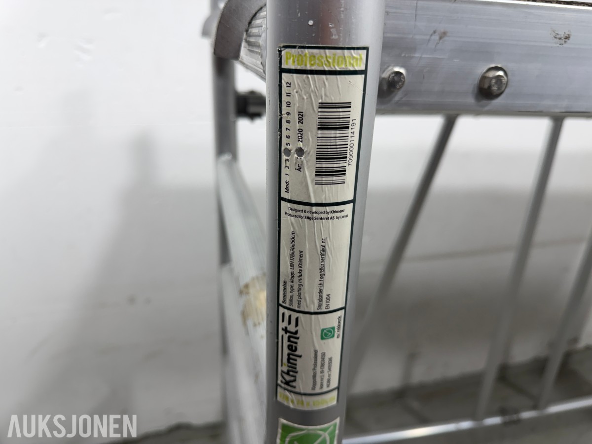 2019 Khiment sammenleggbart rullestillas i aluminium