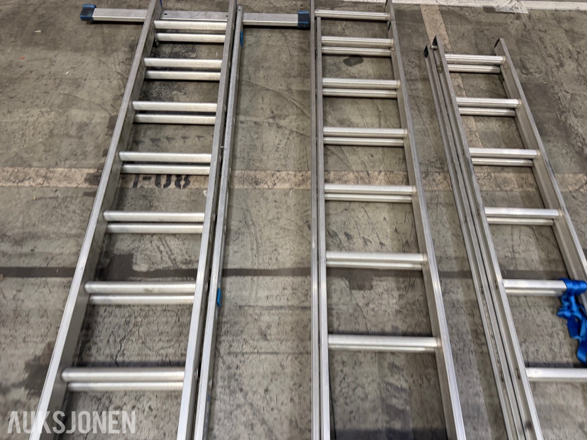 3 stk aluminiumsstiger fra Zarges og Wibe