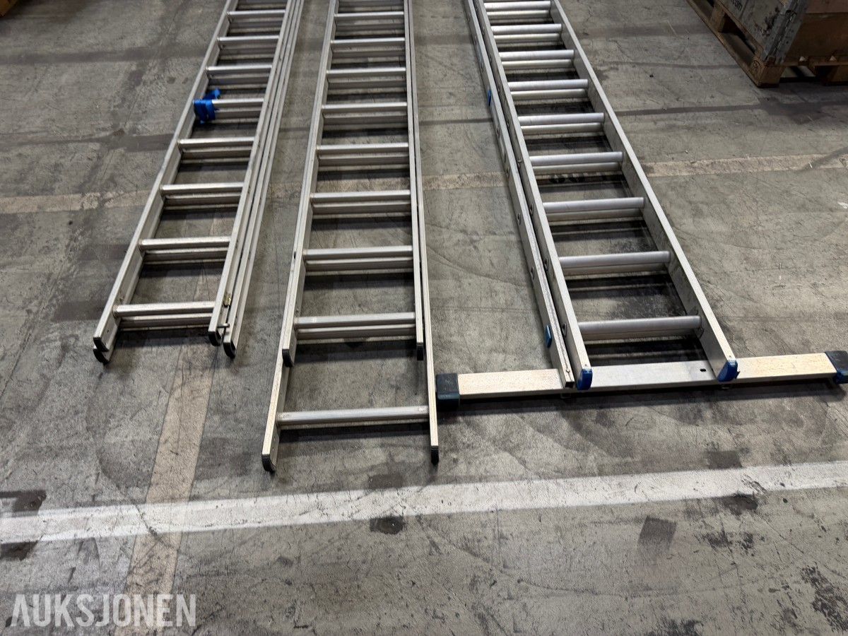 3 stk aluminiumsstiger fra Zarges og Wibe