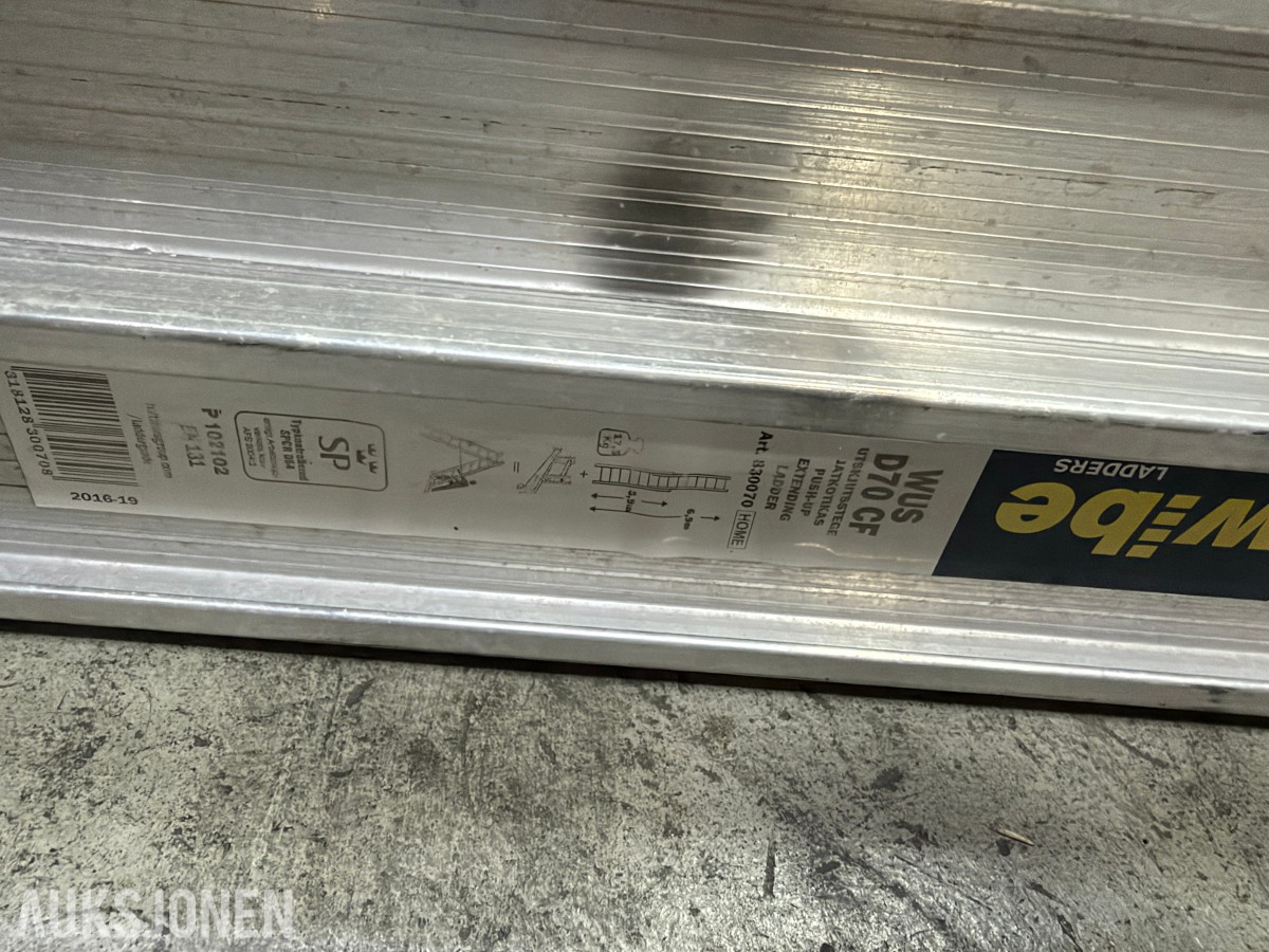 3 stk aluminiumsstiger fra Zarges og Wibe