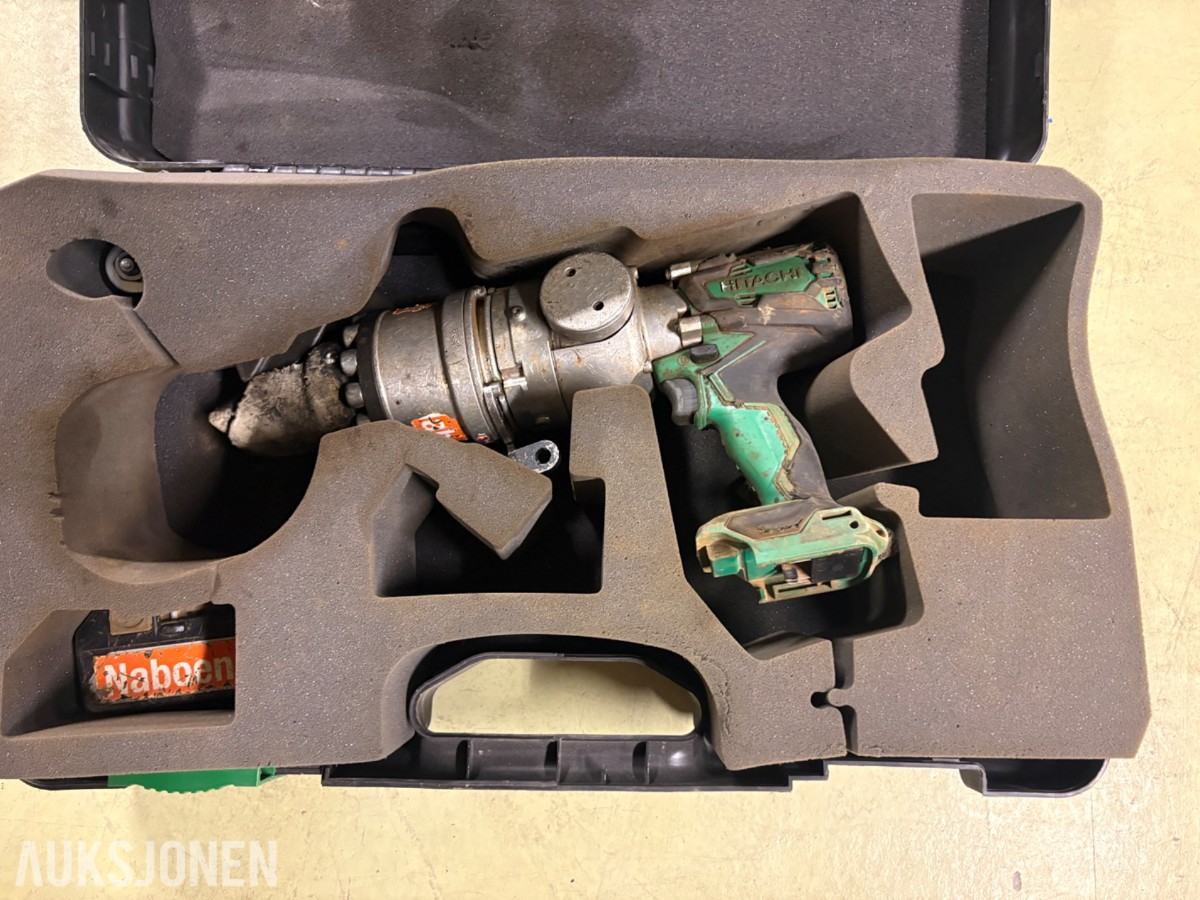 2 stk. Hitachi batteridrevne armeringsjernsklippere