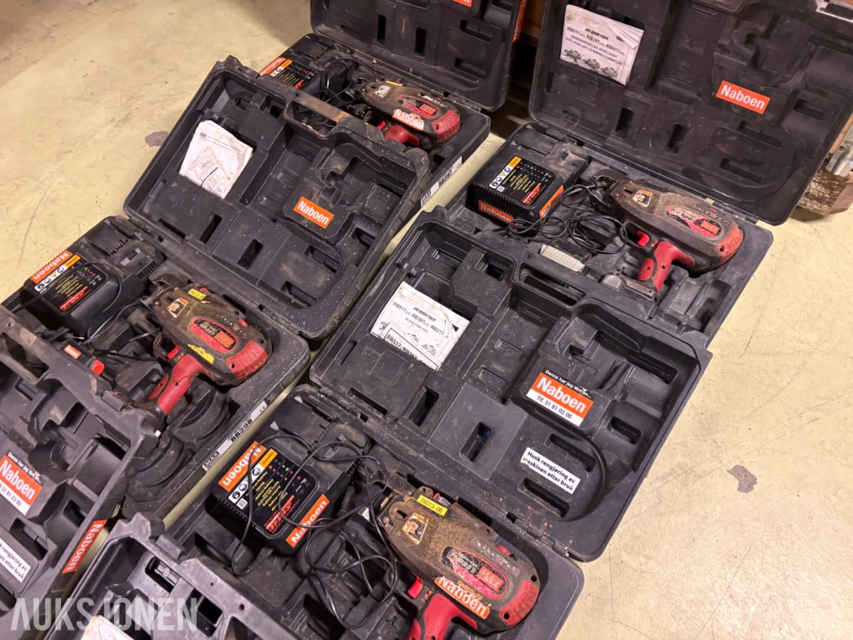 7 stk. MAX jernbindingspistoler med 12 pakker bindetråd