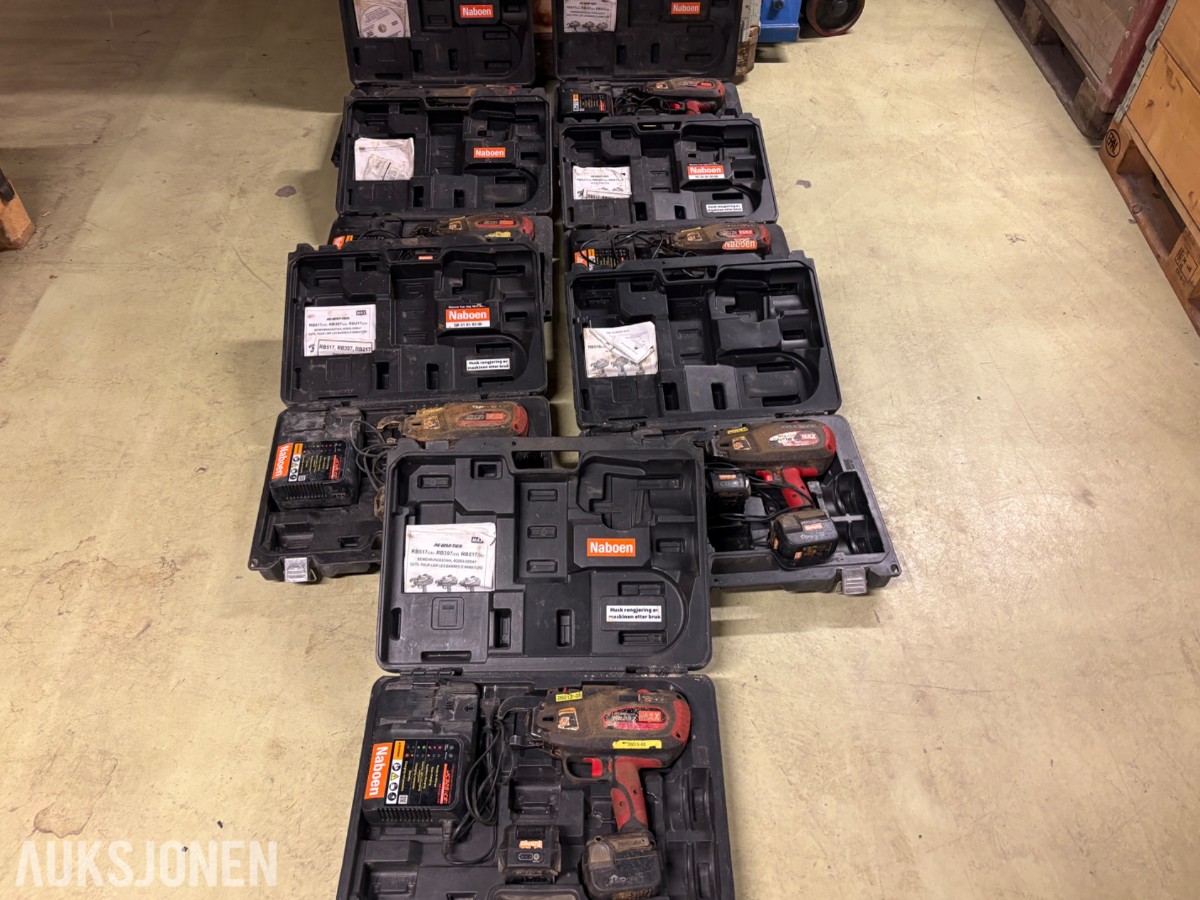 7 stk. MAX jernbindingspistoler med 12 pakker bindetråd