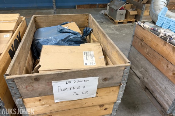 Parti Purtrex filter/filterelementer i trekasse