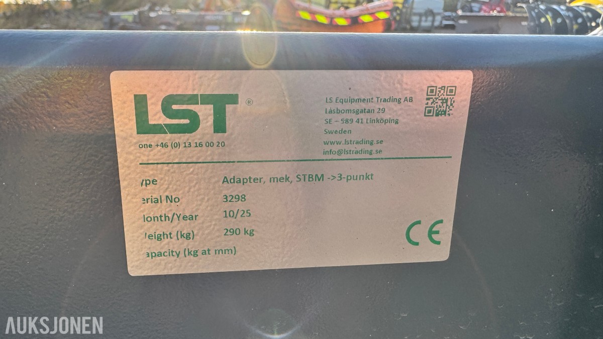 2025 LST Adapter, mek STBM -> 3-punkt