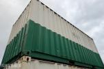 Lagercontainer med reolinnredning