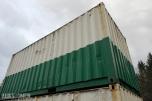 Lagercontainer med reolinnredning