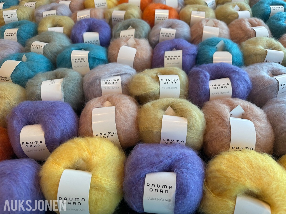 84 garnnøster Rauma Tjukk Mohair