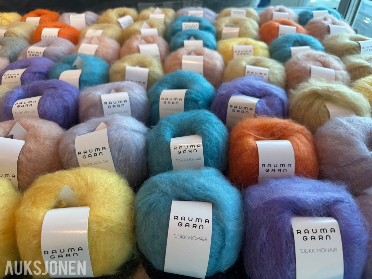 84 garnnøster Rauma Tjukk Mohair