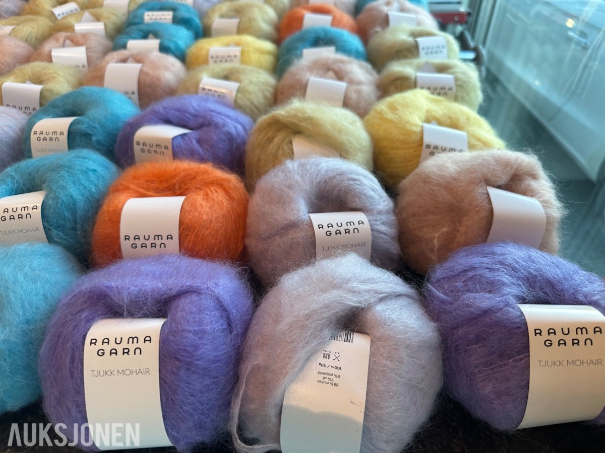 84 garnnøster Rauma Tjukk Mohair