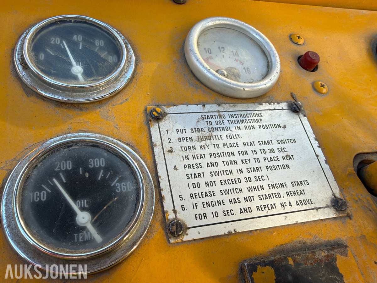 1974 Caterpillar B12 gaffeltruck, 5,4 tonn, lange gafler