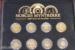 Norges Myntrekke med Gull og Platina-Myntsett Norges bank/samlerhuset